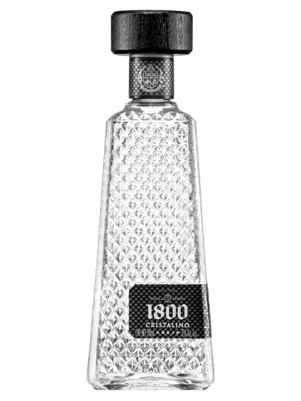 Outlet 1800 Cristalino Tequila 38% 0.7L gift pack