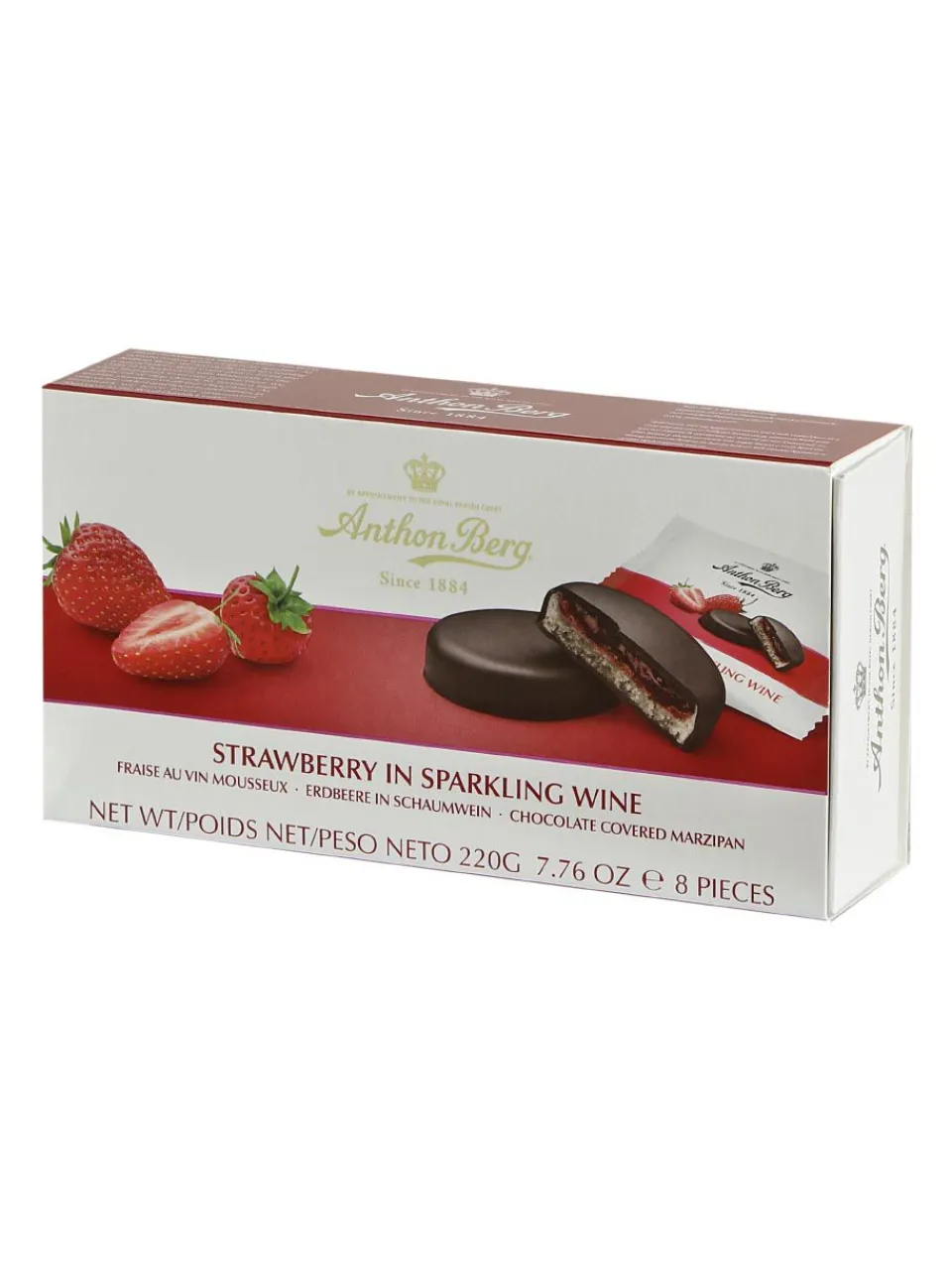 Clearance anthon-berg Anthon Berg Strawberry in sparkling wine 220g