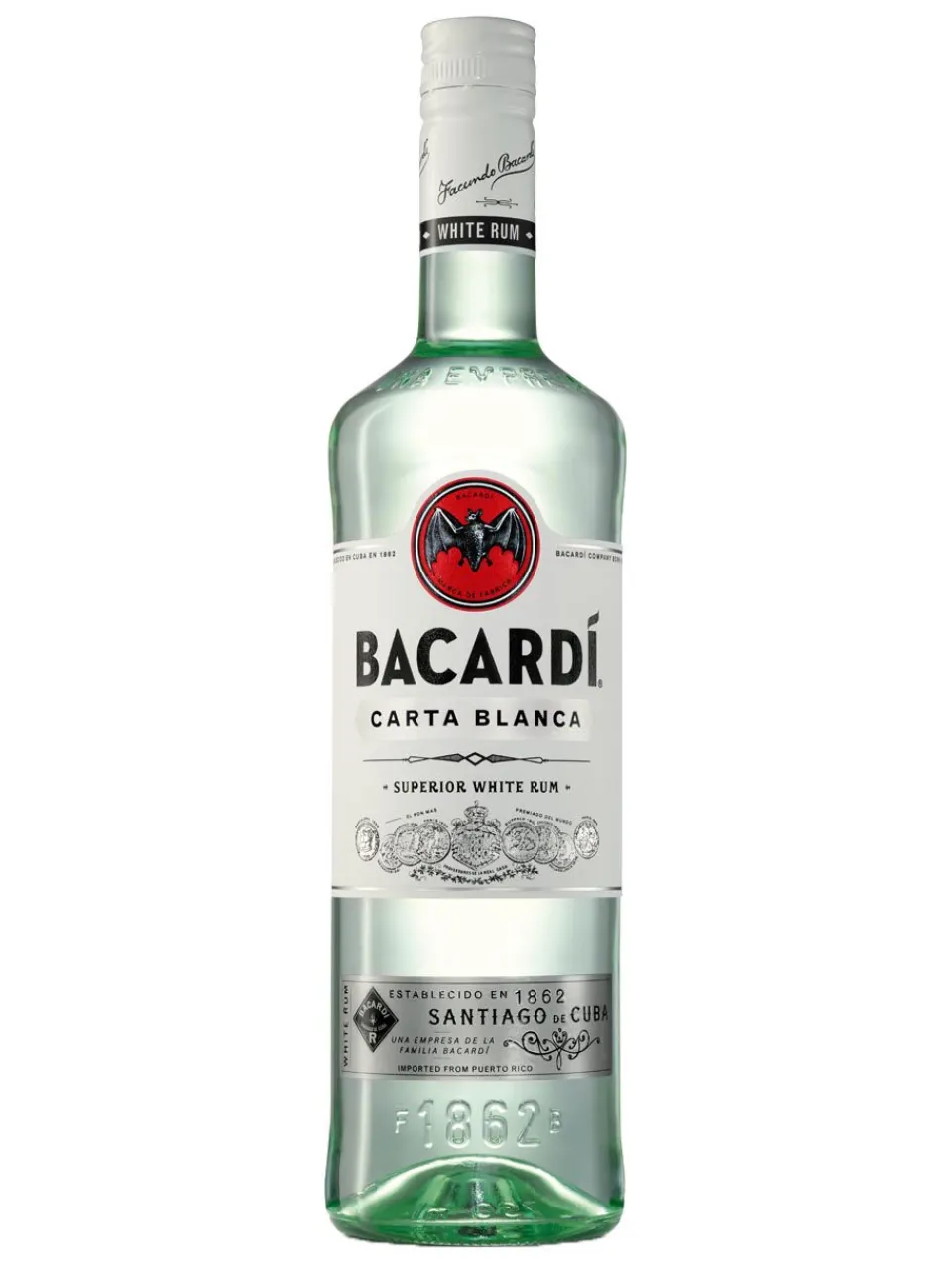 Best bacardi Carta Blanca Rum 37.5% 1L