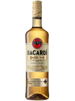 Hot bacardi Carta Oro Rum 40% 1L