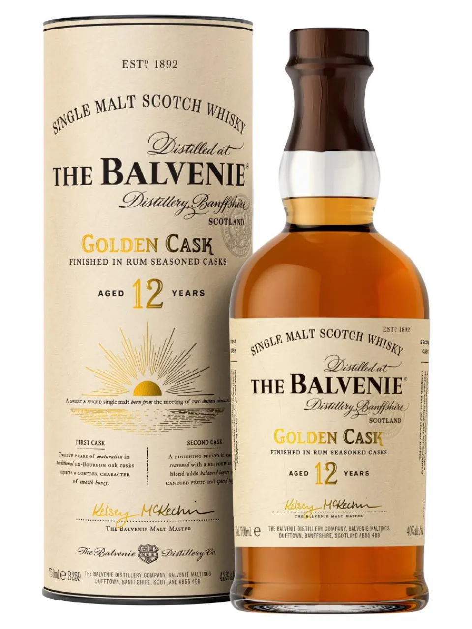 New balvenie 12y Golden Cask Speyside Single Malt Scotch Whisky 43% 0.7L