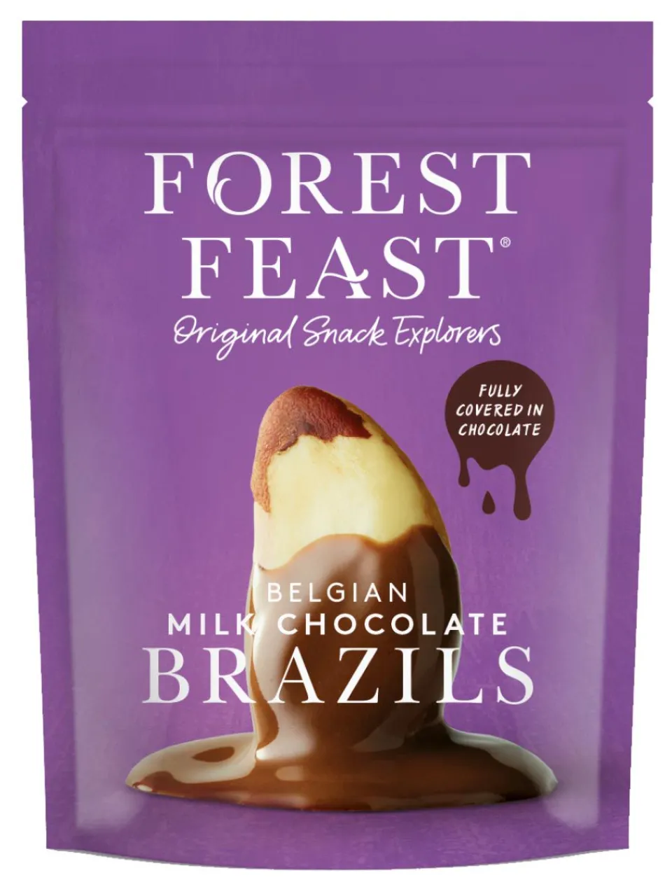 Discount forest-feast Belgian Milk Chocolate Brazil nuts 120g