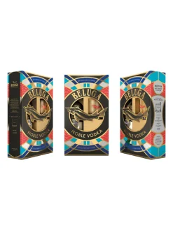 Discount beluga-vodka Beluga Noble Vodka 40% 1L gift pack with glass