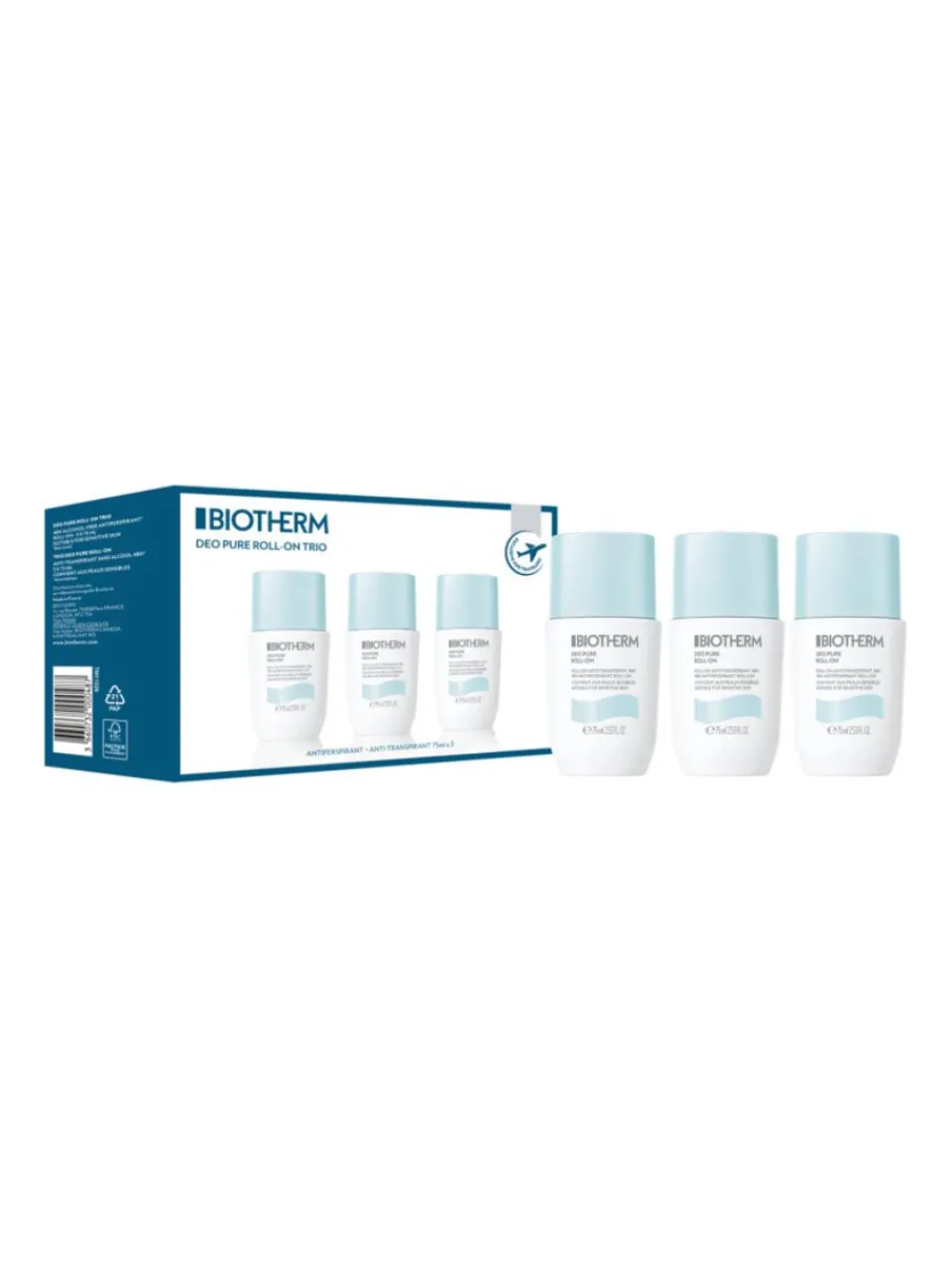 New biotherm Pure Deodorant Roll-On Trio