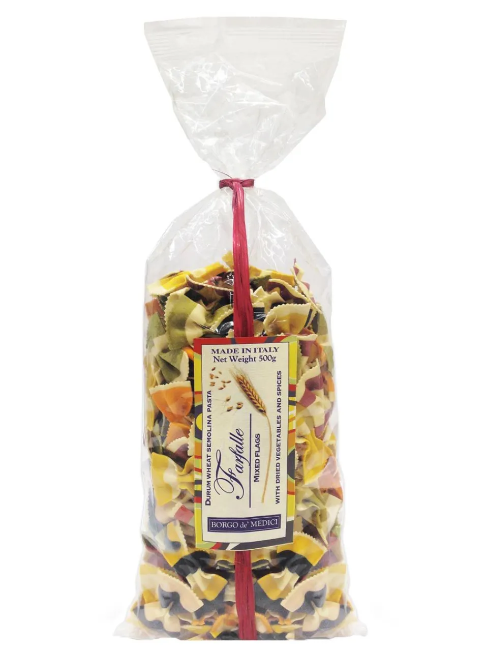 Sale borgo-de-medici Borgo de Medici Mixed farfalle pasta flags 500g