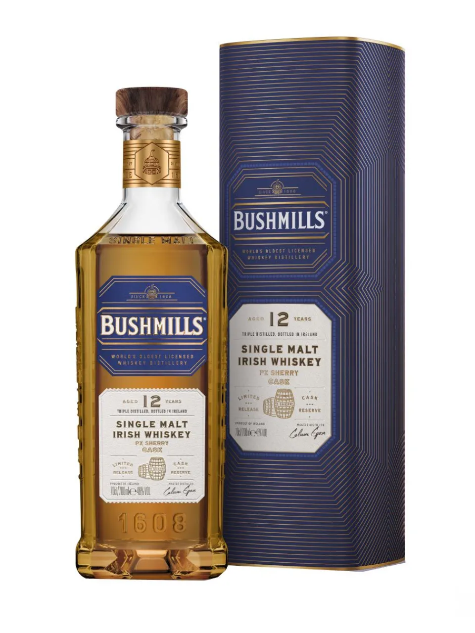 Best bushmills 12y Irish Single Malt Whiskey 46% 0.7L gift pack
