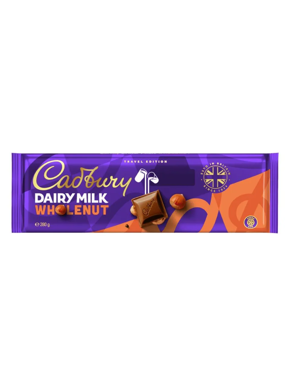 Online cadbury milk chocolate with whole hazelnuts 280g