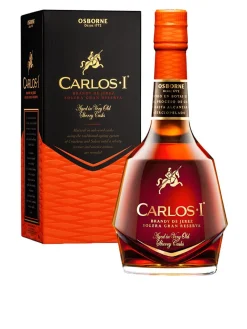 Hot carlos-i Carlos I Brandy de Jerez Solera Gran Reserva 40% 1L gift pack