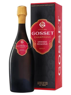 Best gosset Champagne , Grand Réserve, Champagne, AOC, brut, white 0.75L (gift pack)