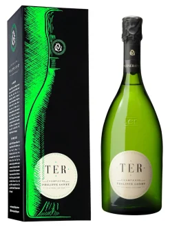 Clearance philippe-gonet Champagne Philippe Gonet, TER BLANC, Champagne, AOC, Blanc de Blancs, Extra Brut, white 0.75L (gift pack)
