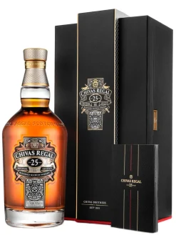 Hot chivas Regal 25y Blended Scotch Whisky 40% 0.7L gift pack