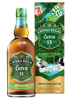 Hot chivas Regal 13y Extra Irish Cask Blended Scotch Whisky Traveler Exclusive 40% 1L gift pack