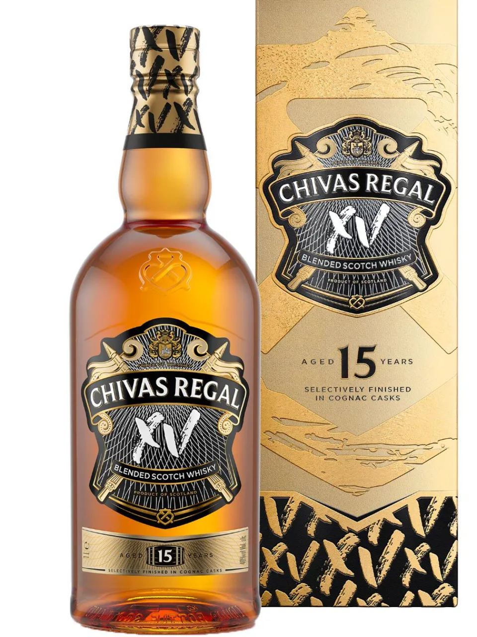 Discount chivas Regal 15y XV Blended Scotch Whisky 40% 1L gift pack