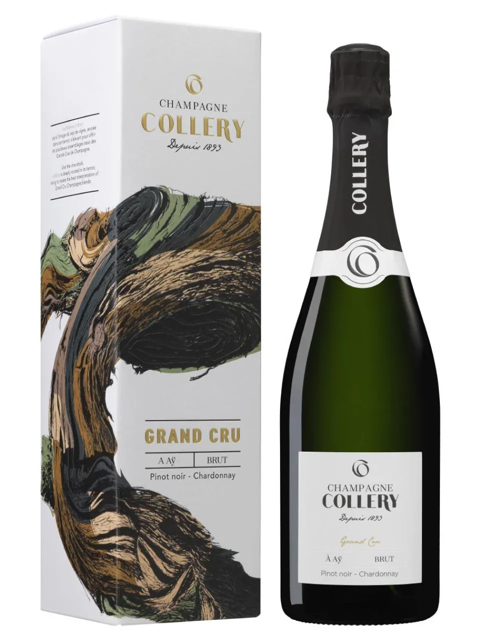 New collery , Grand Cru, Champagne, AOC, brut, white 0.75L (gift pack)