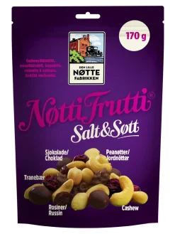 Discount den-lille-nttefabrikken Den Lille Nøttefabrikken Nøtti Frutti Salt & Søtt 170g