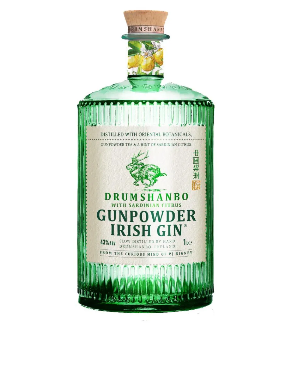 Online gunpowder Drumshanbo Sardinian Citrus Irish Gin 43% 1L