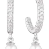 Best sif-jakobs-1 Earrings Ellera Perla Medio with white zirconia and freshwater pearl.