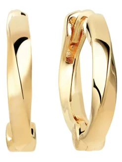 Hot sif-jakobs-1 Earrings Ferrara Piccolo Pianora with white zirconia - 18k gold plated