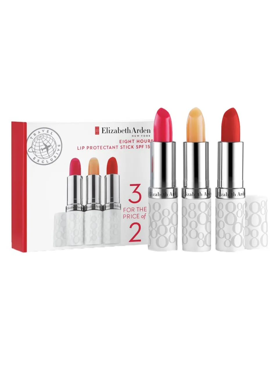 Discount elizabeth-arden Elizabeth Arden Eight Hour Cream Lip Protectant Stick Sheer Tints SPF 15 Trio
