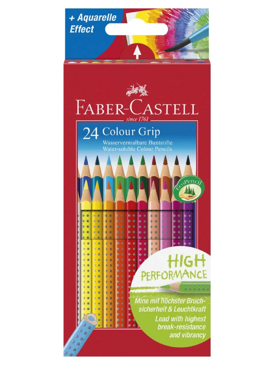 Outlet faber-castell , col.pencil colour grip cardboard/24x