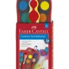 Outlet faber-castell , connector paint box 24 colours red