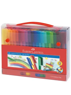 Fashion faber-castell , gift set connector felt-tip pen 60 pcs