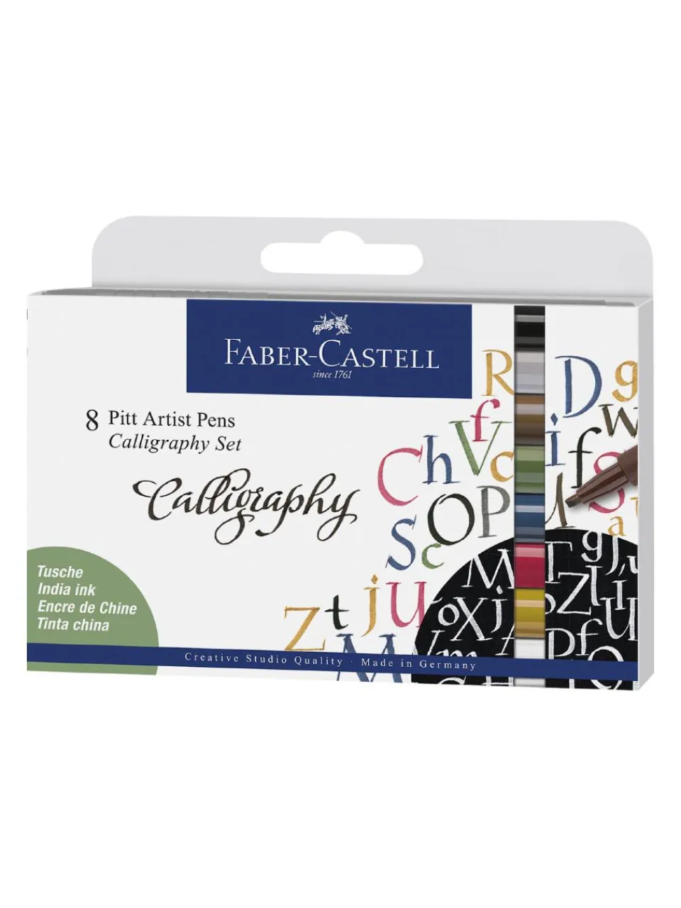 Outlet faber-castell , india ink pitt artist pen calligraphy 8x