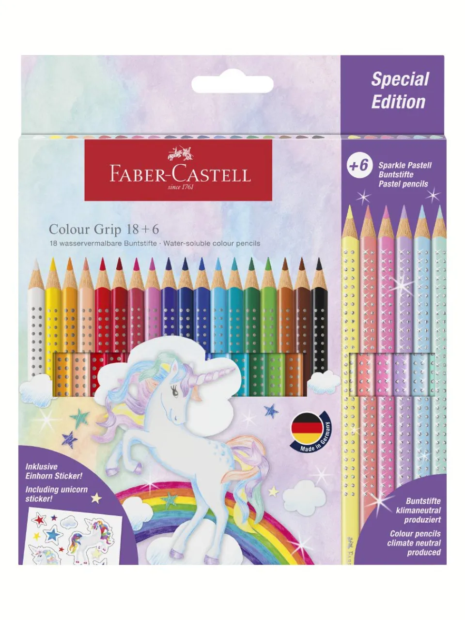 Best faber-castell , Spielen & Lernen, cp colour grip unicorn 18+6