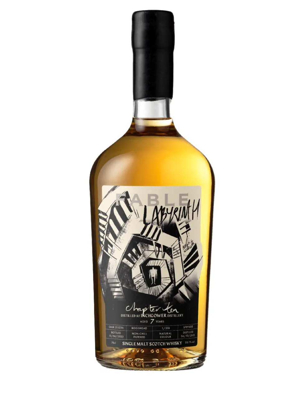 Clearance fable Labyrinth Chapter 10 Inchgower 7y Speyside Single Malt Scotch Whisky 58.1% 0.7L gift pack