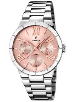 Discount festina , Madmoiselle, ladies watch, dial: rose, case and strap: stainless steel