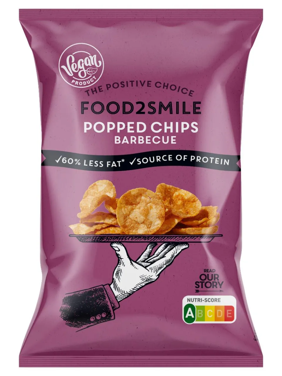Sale food2smile BBQ flavoured soya and potato chips