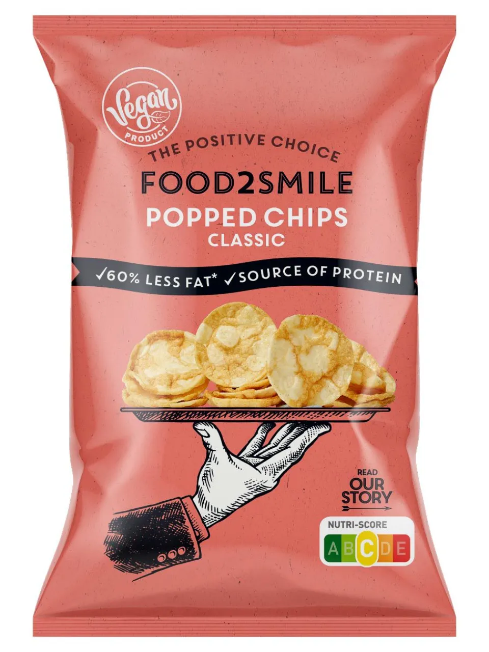 Outlet food2smile Salt flavoured soya and potato chips