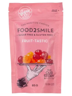 Fashion food2smile Sugar free gummy sweets with fruit flavours, with sweeteners, 85g.