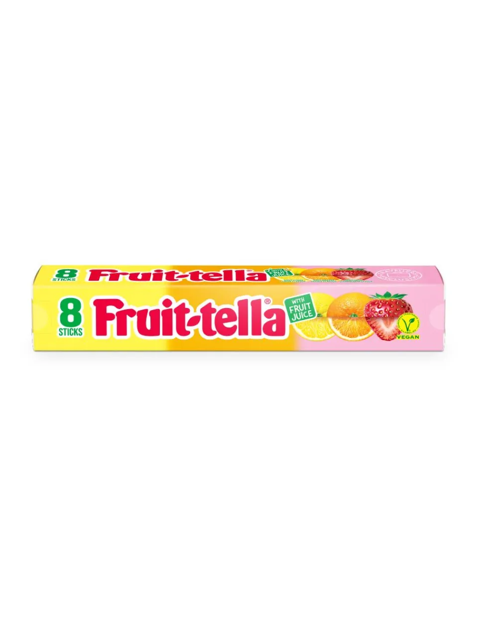 Best fruitella Fruittella Jumbostick Summerfuits vegan with Orange, Strawberry and Lemon taste.