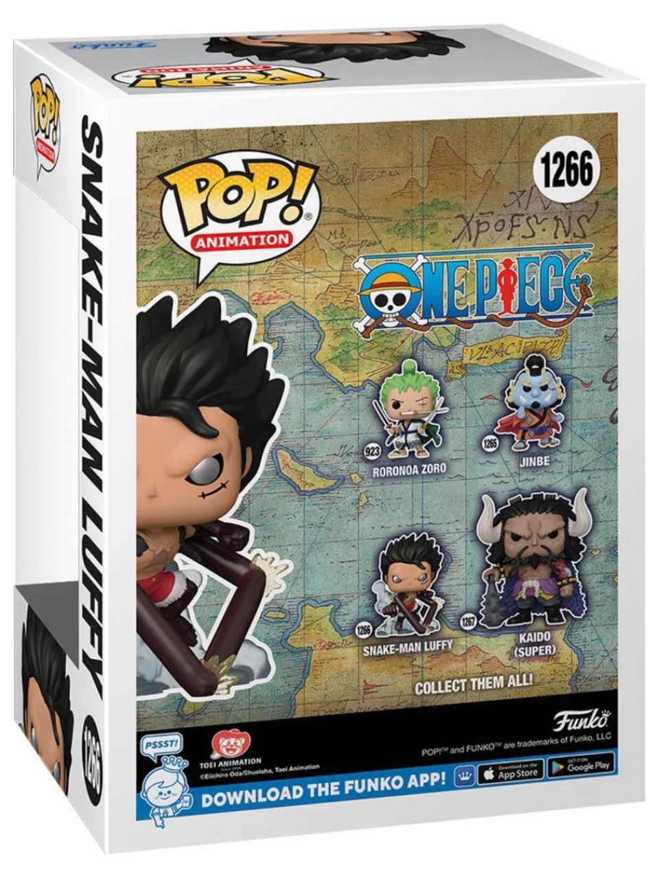Outlet funko , one piece- snake-man luffy