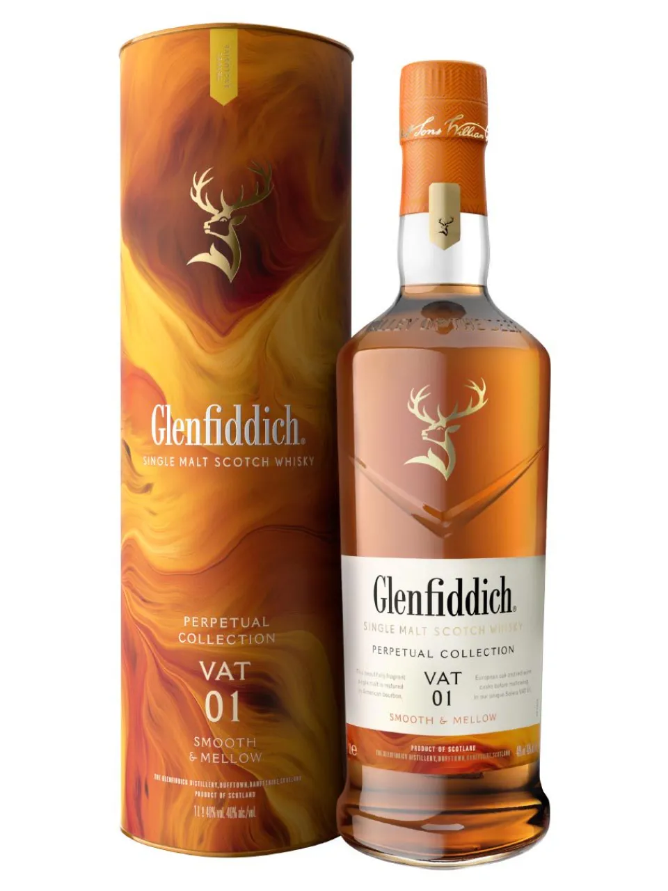 Hot glenfiddich Perpetual Collection Vat 1 Single Malt Scotch Whisky 40% 1L gift pack