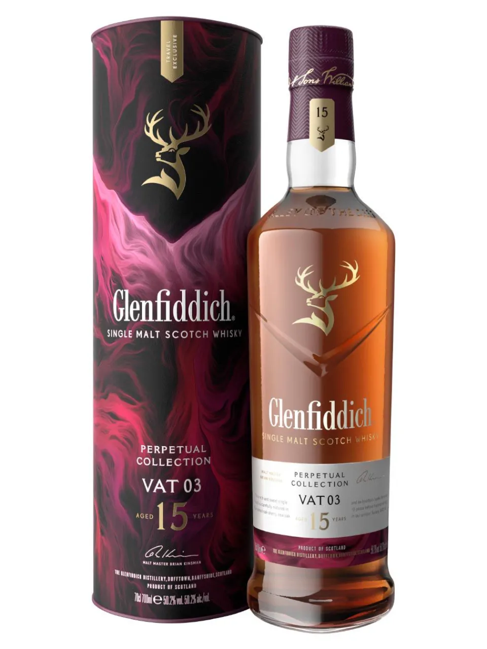 Clearance glenfiddich Perpetual Collection Vat 3 15y Single Malt Scotch Whisky 50.2% 0.7L gift pack
