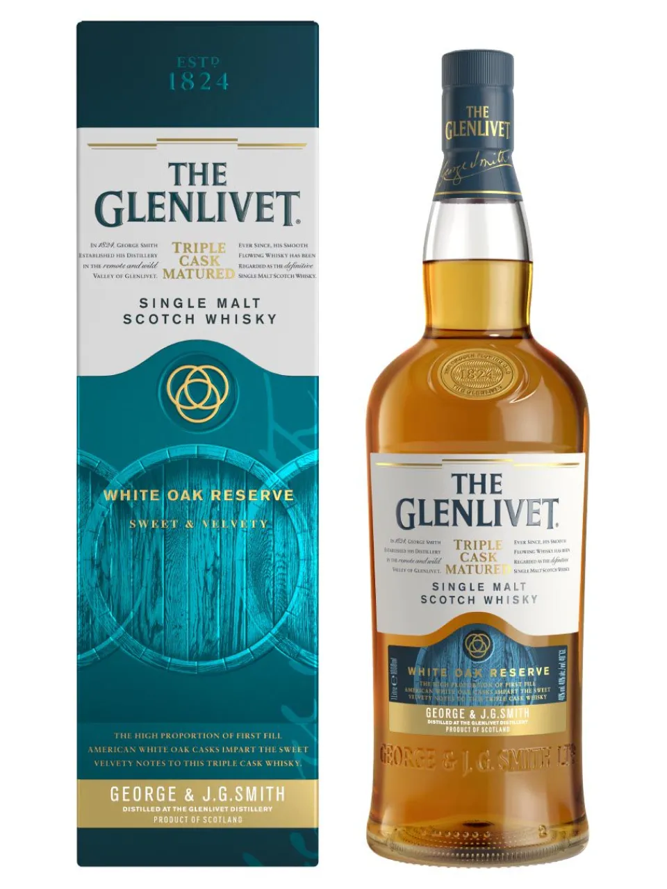 Outlet the-glenlivet Glenlivet Triple Cask Matured White Oak Reserve Speyside Single Malt Scotch Whisky 40% 1L