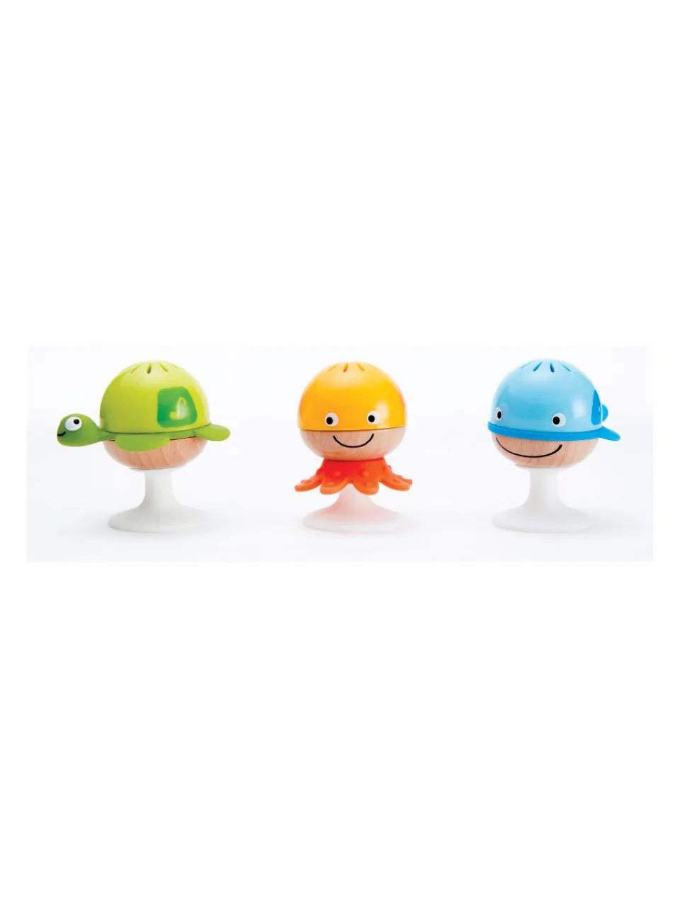 Hot hape , stay-put rattle set
