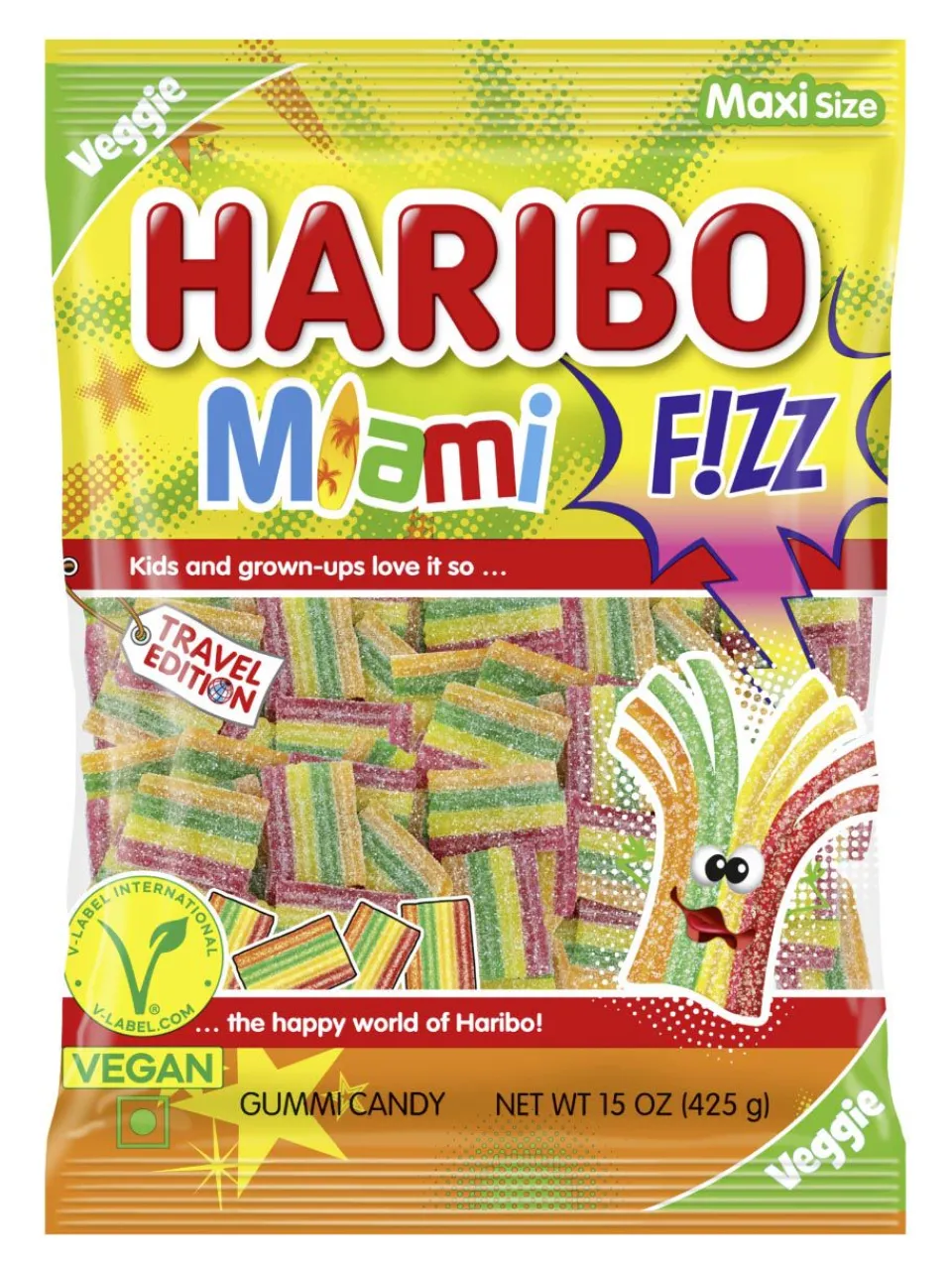 Clearance haribo Miami Fizz vegan fruit gums
