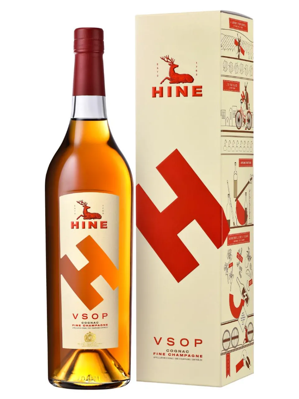 Sale hine VSOP Cognac 40% 1L, gift pack