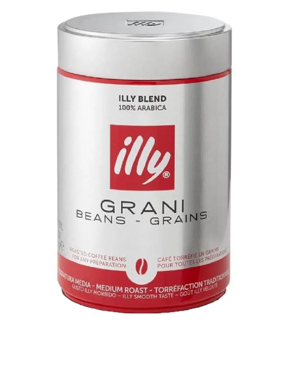 Hot illy roasted coffee beans medium roast 250g