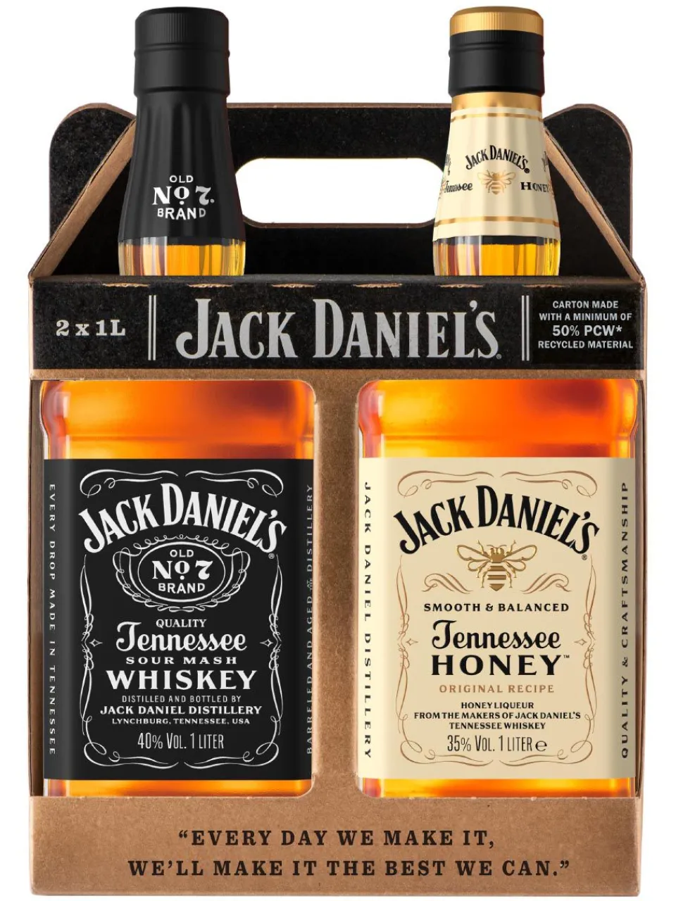 Fashion jack-daniel-s Jack Daniel's Black Label No.7 & Honey Whiskey 40%/35% 2x1L*