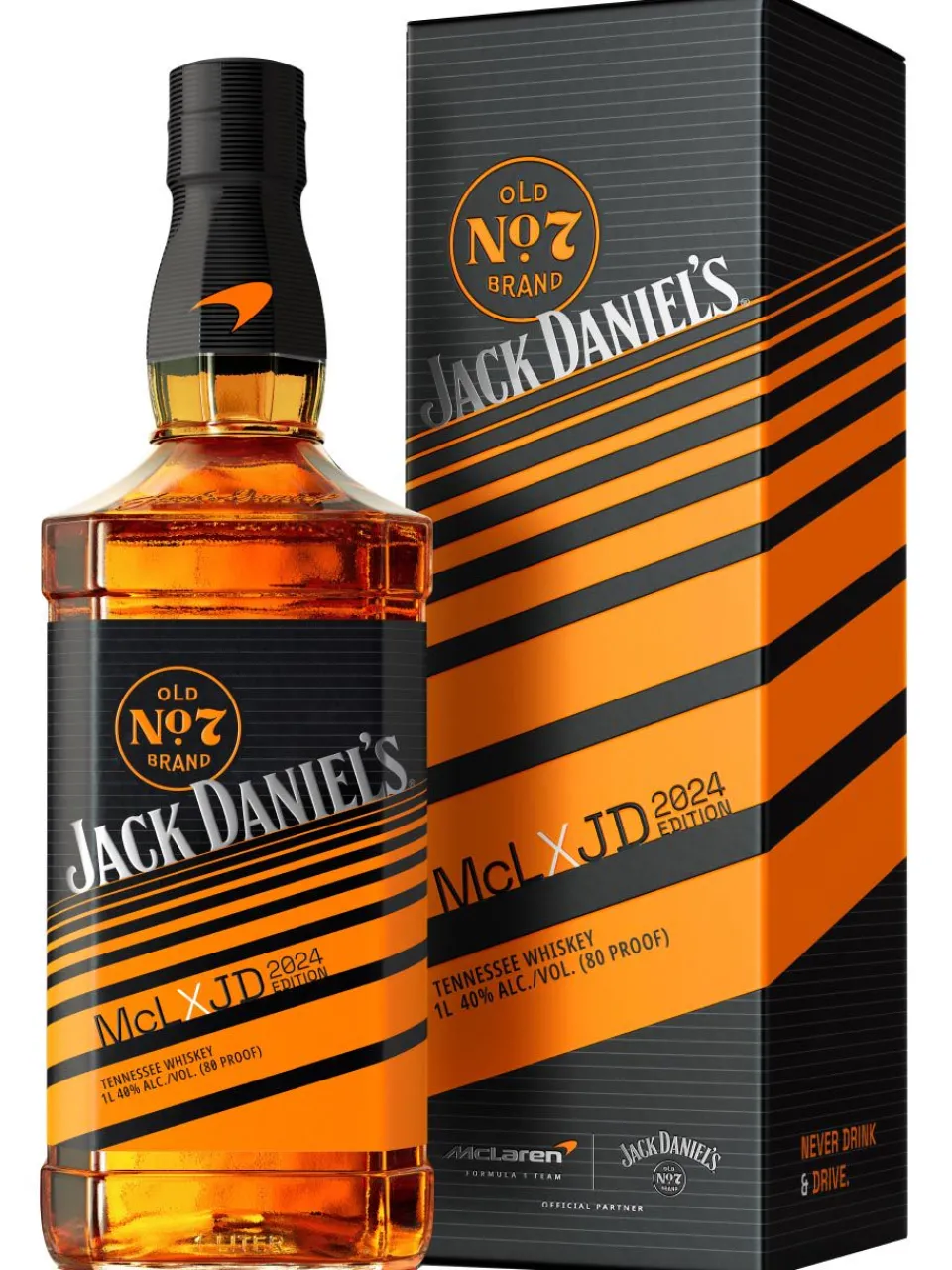 Outlet jack-daniel-s Jack Daniel's Black Label McLaren Edition Tennessee Whiskey 40% 1L gift pack