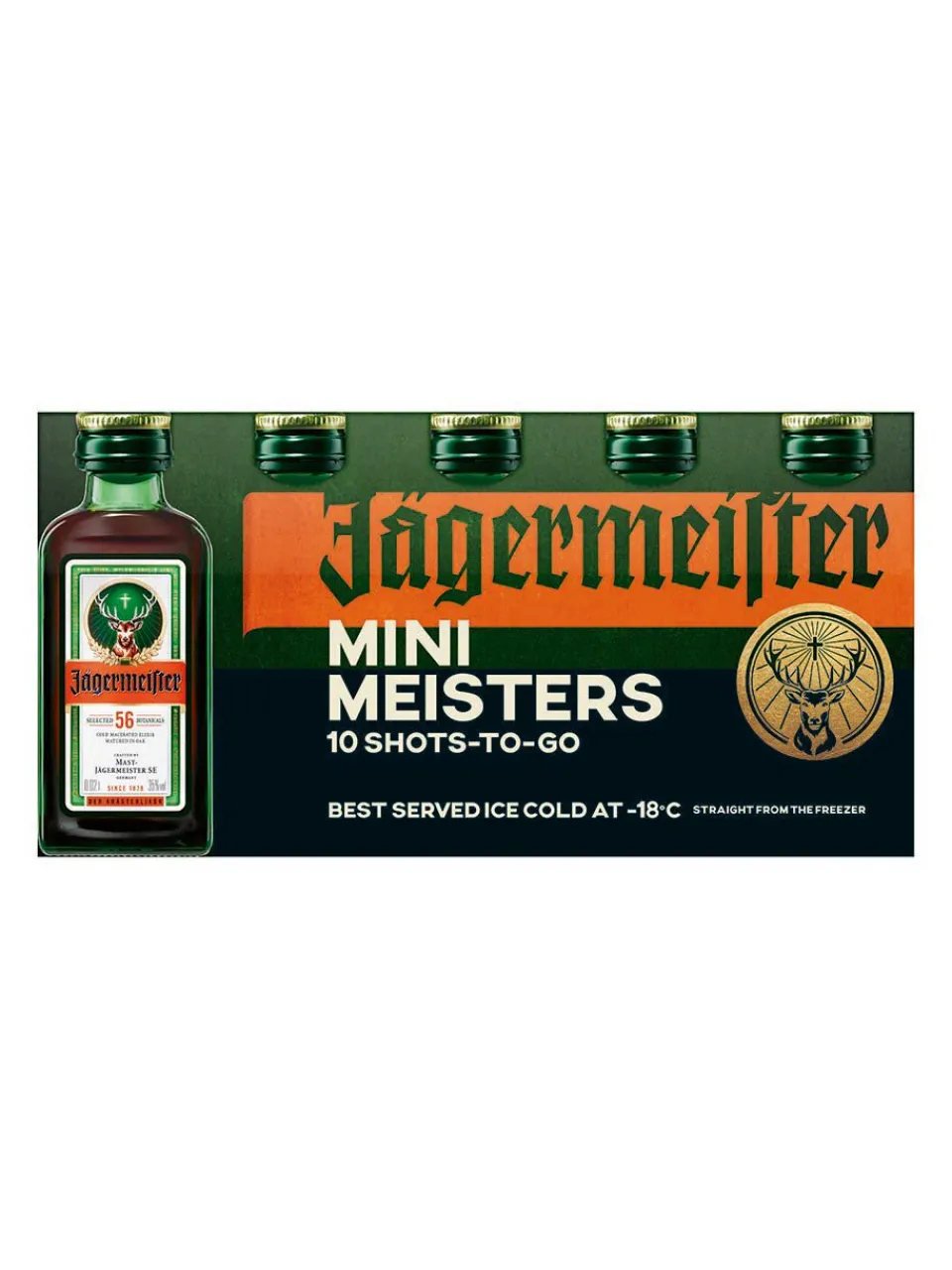 Hot jaegermeister Jägermeister Liqueur Mini Master 35% 10x0.02L