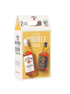 Fashion jim-beam Jim Beam Kentucky Straight Bourbon Whiskey White 40% / Black 43% Twinpack 2x1L*