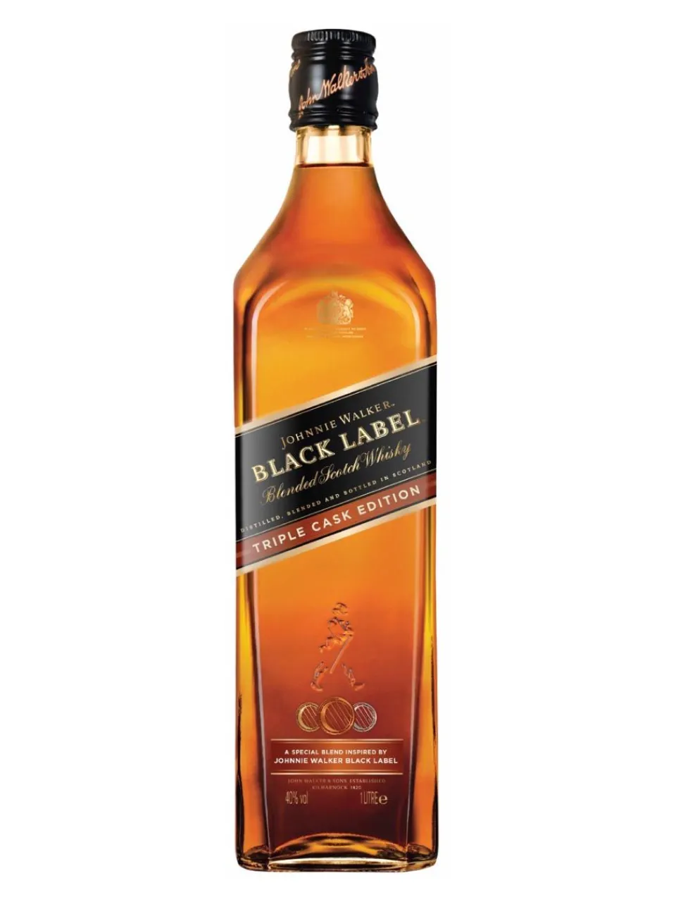 Online johnnie-walker Johnnie Walker Black Label Triple Cask Blended Scotch Whisky 40% 1L Travel Exclusive