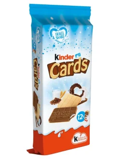 Outlet kinder Cards wafer speciality filled with milk cream and cocoa cream