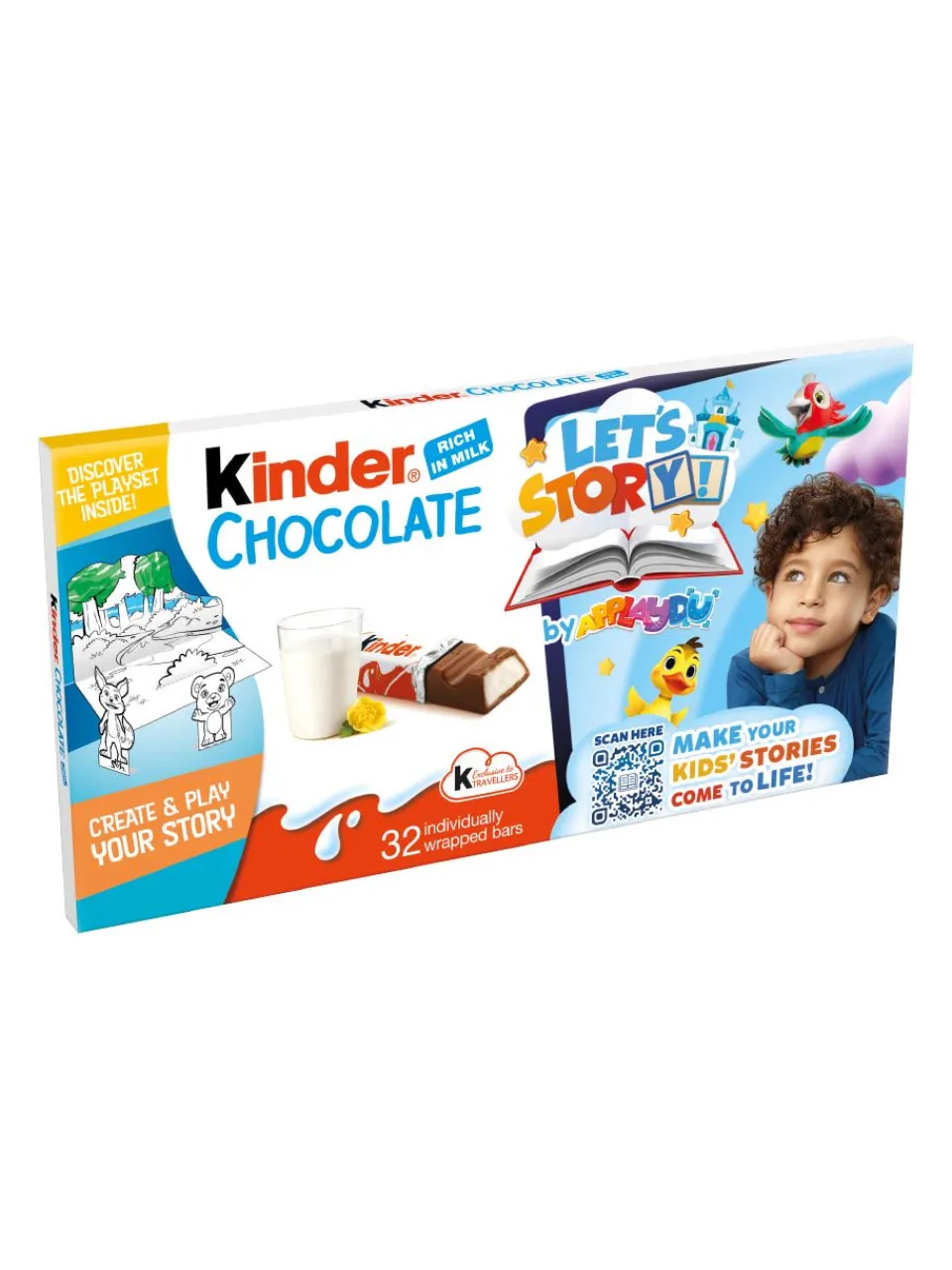 Outlet kinderschokolade Kinder Chocolate, 4 x 100g