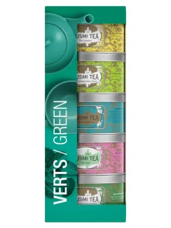 Clearance kusmi-tea Kusmi Tea Gift set of 5 flavoured green tea miniatures with a tea infuser